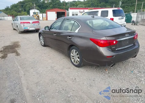 2015 Infiniti Q50 Hybrid Premium/Sport from USA, damaged, VIN JN1AV7AR8FM850619